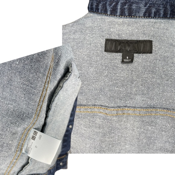 Uniqlo Women's Button Front Denim Jean Jacket Size Small - Picture 4 of 7